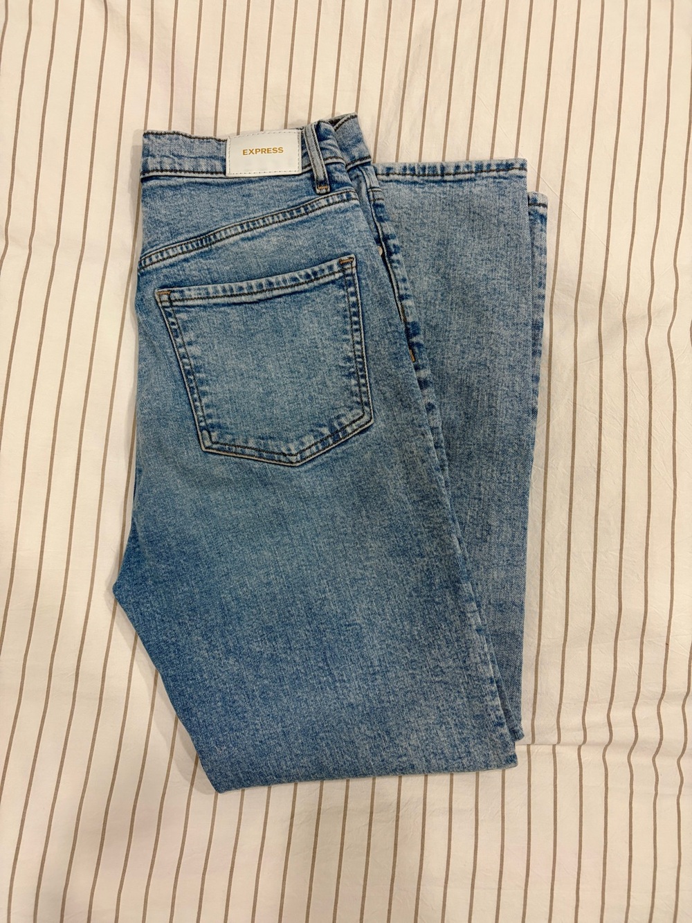 Express Women's High-Rise Light Blue Jeans